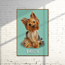 Load image into Gallery viewer, Pet Pastel Portrait- Yorkshire Terrier Sign