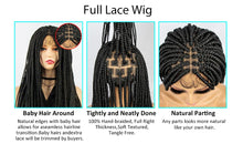 Load image into Gallery viewer, 36" Knotless Box Braids Full Lace Wig | Crochet Braids | Synthetic Braiding Hair | Black Women