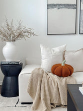 Load image into Gallery viewer, Jumbo Sherpa Orange Pumpkin Pillow