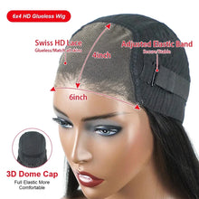 Load image into Gallery viewer, Pre Cut No Glue Bone Straight Glueless Wigs Human Hair For Women Brazilian Glueless Wig Human Hair Ready To Wear Preplucked 200%