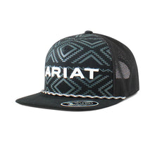 Load image into Gallery viewer, ARIAT Aztec Rope (Black/Grey) - Trucker Cap