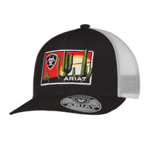 Load image into Gallery viewer, ARIAT Desert Patch (Black/White) - Trucker Cap