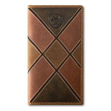Load image into Gallery viewer, Ariat Patchwork Embossed - Men's Rodeo Wallet