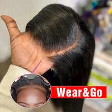 Load image into Gallery viewer, Pre Cut No Glue Bone Straight Glueless Wigs Human Hair For Women Brazilian Glueless Wig Human Hair Ready To Wear Preplucked 200%
