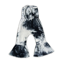 Load image into Gallery viewer, Girl  Black Tie Dye Jumpsuit