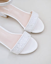 Load image into Gallery viewer, Rock Glitter Low Block Heel Girls Sandals