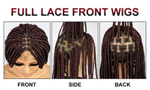 Load image into Gallery viewer, 36" Knotless Box Braids Full Lace Wig | Crochet Braids | Synthetic Braiding Hair | Black Women