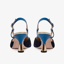 Load image into Gallery viewer, The Bali Sax Blue Leather Slingback Women Sandal