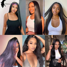 Load image into Gallery viewer, 24inch Glueless Wig Human Hair Ready To Wear Straight 4x4 Pre-Cut Glueless Wigs Pre-Plucked Top Brazilian Wigs for Women