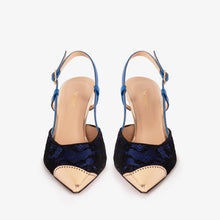 Load image into Gallery viewer, The Bali Sax Blue Leather Slingback Women Sandal
