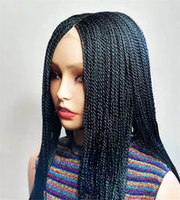 Load image into Gallery viewer, Senegalese Micro Twist Braided Wig | Bob Length | Light Passion Twist | Lace Front Wig | Black Women