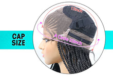 Load image into Gallery viewer, 30" Braided Lace Front Wig for Black Women | African Braids with Baby Hair | Synthetic Glueless Mat Wig