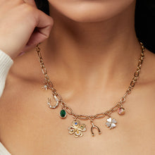 Load image into Gallery viewer, Lucky Four Leaf Clover Charm Necklace