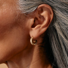 Load image into Gallery viewer, Black Onyx Textured Earrings