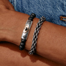 Load image into Gallery viewer, Antique Heart Stretch Bracelet