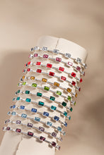 Load image into Gallery viewer, May Birthstone Emerald Cut Bangle