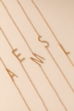 Load image into Gallery viewer, Initial E Precious Elongated Necklace
