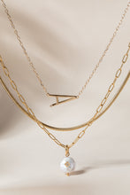 Load image into Gallery viewer, Initial A Precious Elongated Necklace