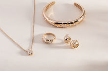 Load image into Gallery viewer, Pearl and Crystal Huggie Hoop Earrings