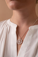 Load image into Gallery viewer, Faith and Family Rosette Pendant Necklace