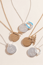 Load image into Gallery viewer, “Make Your Own Luck” Duo Charm Pendant Necklace