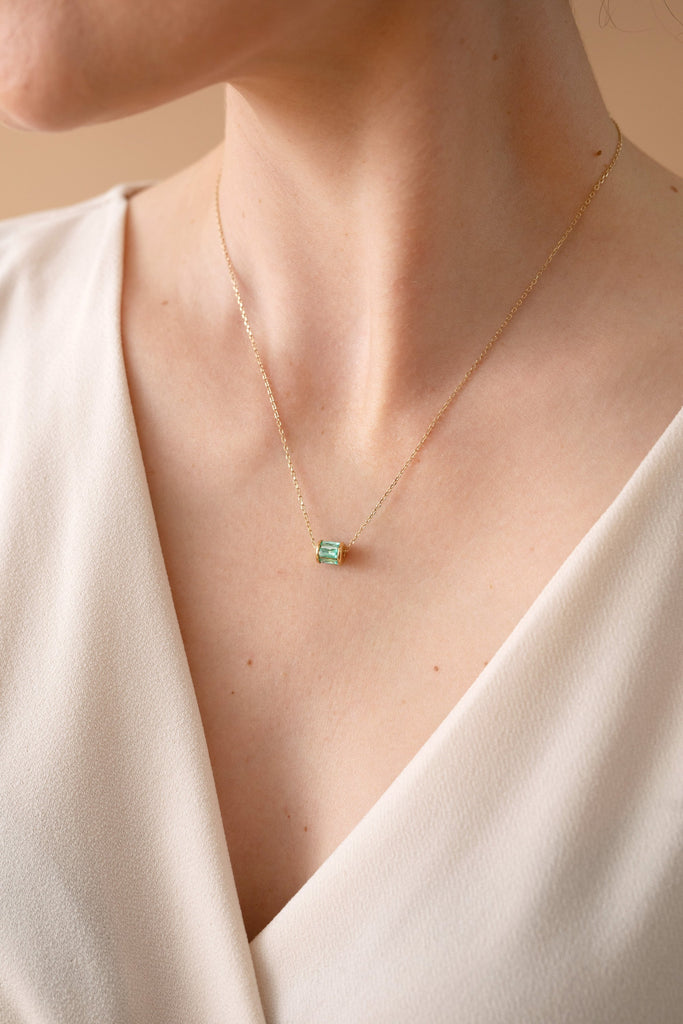 December Birthstone Precious Pendant Necklace