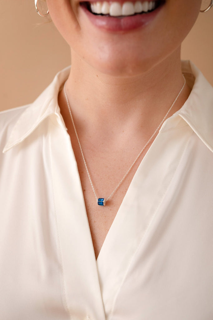 September Birthstone Precious Pendant Necklace