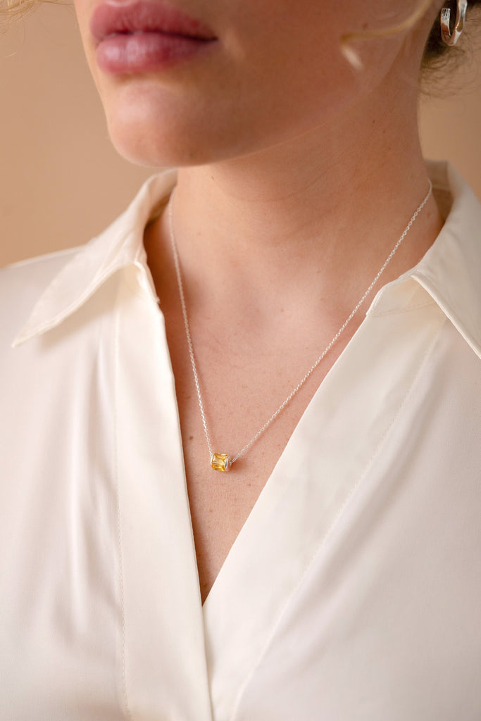 November Birthstone Precious Pendant Necklace