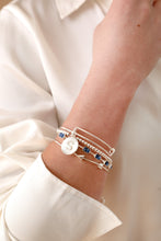 Load image into Gallery viewer, September Birthstone Emerald Cut Bangle
