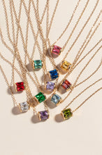 Load image into Gallery viewer, April Birthstone Precious Pendant Necklace