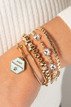 Load image into Gallery viewer, Paw Print Beaded Dog Bangle