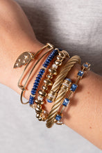 Load image into Gallery viewer, September Birthstone Emerald Cut Bangle