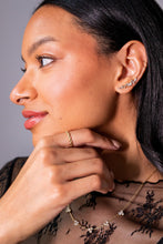 Load image into Gallery viewer, Triple Stone Crystal Inline Necklace