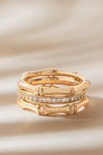 Load image into Gallery viewer, Bamboo Trio Ring Set