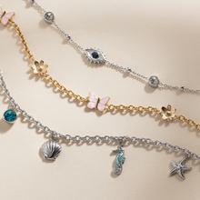 Load image into Gallery viewer, Evil Eye Crystal Anklet