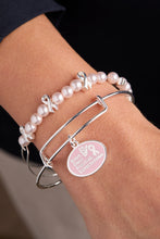 Load image into Gallery viewer, 'HOPE' Breast Cancer Awareness Charm Bangle Set of 2