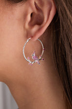 Load image into Gallery viewer, Cardinal Reversible Hoop Earrings
