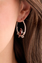 Load image into Gallery viewer, Cardinal Reversible Hoop Earrings