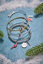 Load image into Gallery viewer, 'Strength' Cardinal Duo Charm Bangle Bracelet