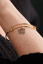 Load image into Gallery viewer, 'Holly Jolly' Charm Bangle