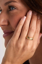 Load image into Gallery viewer, Baguette Stacking Ring Set of 3
