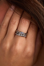 Load image into Gallery viewer, Evil Eye Stacking Ring Set of 3