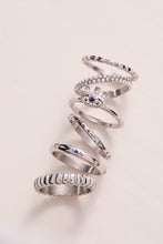 Load image into Gallery viewer, Ribbed Stacking Ring Set of 3