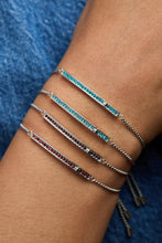 Load image into Gallery viewer, December Everyday Birthstone Pave Bolo Bracelet