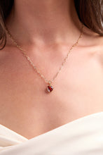 Load image into Gallery viewer, January 'Courage' Heart Birthstone Charm