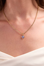 Load image into Gallery viewer, June 'Luck' Heart Birthstone Charm