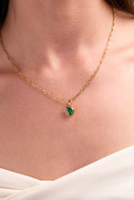Load image into Gallery viewer, May 'Hope' Heart Birthstone Charm