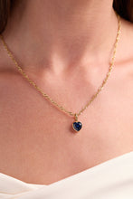 Load image into Gallery viewer, September 'Protection' Heart Birthstone Charm