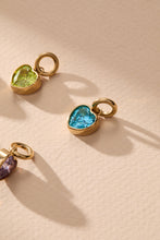 Load image into Gallery viewer, March 'Faith' Heart Birthstone Charm