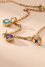 Load image into Gallery viewer, September 'Protection' Heart Birthstone Charm